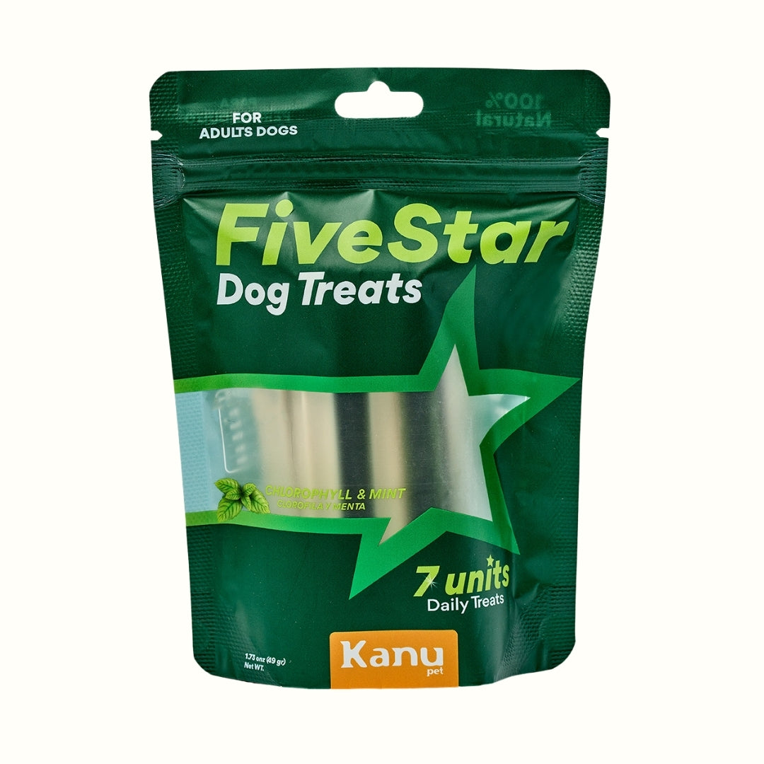 Snack para la placa y el sarro Kanu Pet Dental Five Star para Perros x 7 Unds