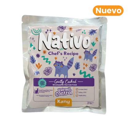 Alimento Húmedo Nativo Chef’s Recipe Hairball Control Kanu Pet para Gatos