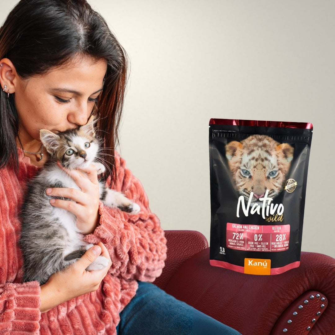 Cómo Kanu Nativo Wild mejora la alimentación de tu gatito.