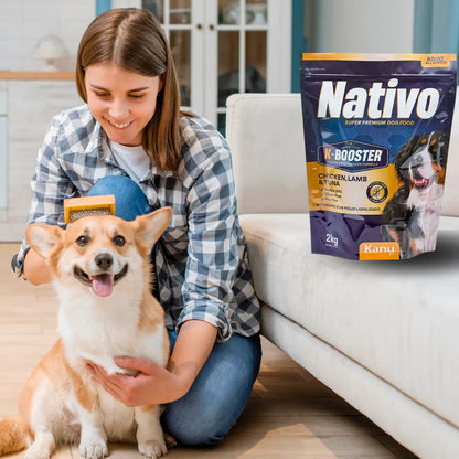 Alimento Seco Nativo K-Booster Pollo Cordero y Atún Kanu Pet para Perro Adulto