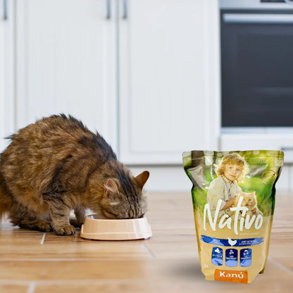 Alimento Seco Nativo HairBall Kanu Pet para Gato Adulto