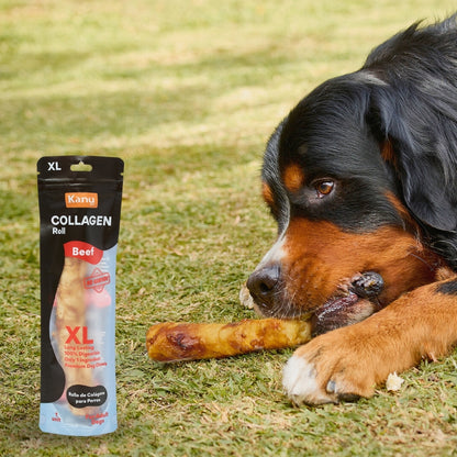 Snack Rollo de Colágeno XL de Res Kanu Pet para Perro. No es Carnaza