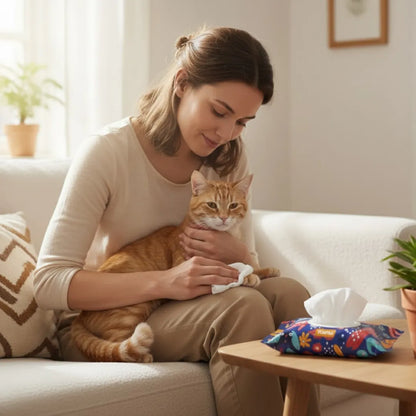 Toallitas Húmedas Corporales Kanu Pet para Perro y Gato