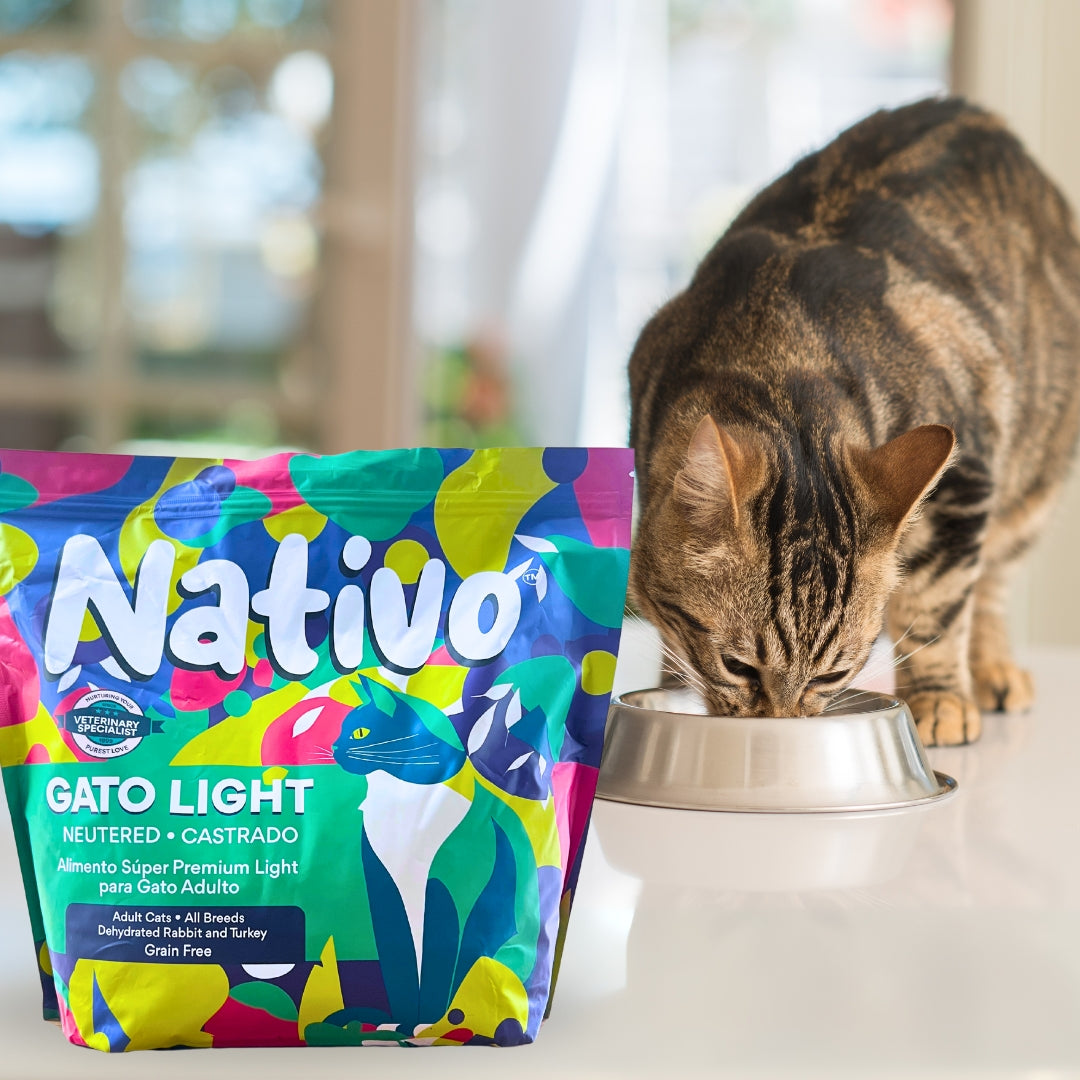 Alimento Nativo Light Conejo / Pavo Kanu Pet  para Gato Castrado