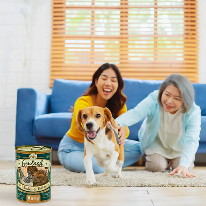 Alimento Húmedo Goulash Pollo y Pavo Kanu Pet para perro adulto Lata
