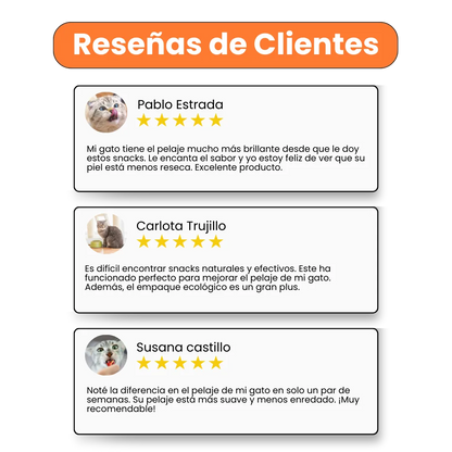 Galletas Piel y Pelaje Kanu Pet para gatos