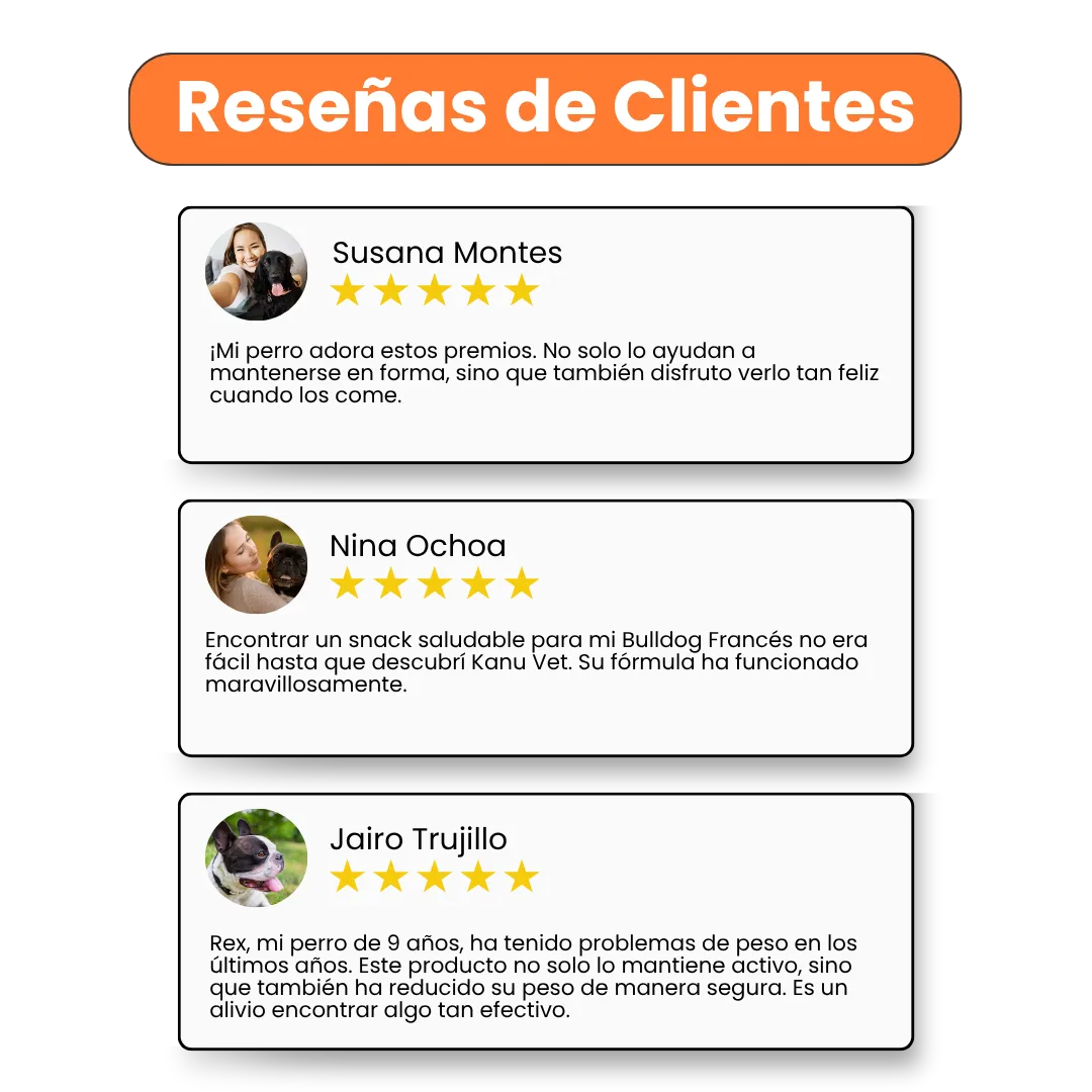 Snacks Kanu Vet Weight Control para perros