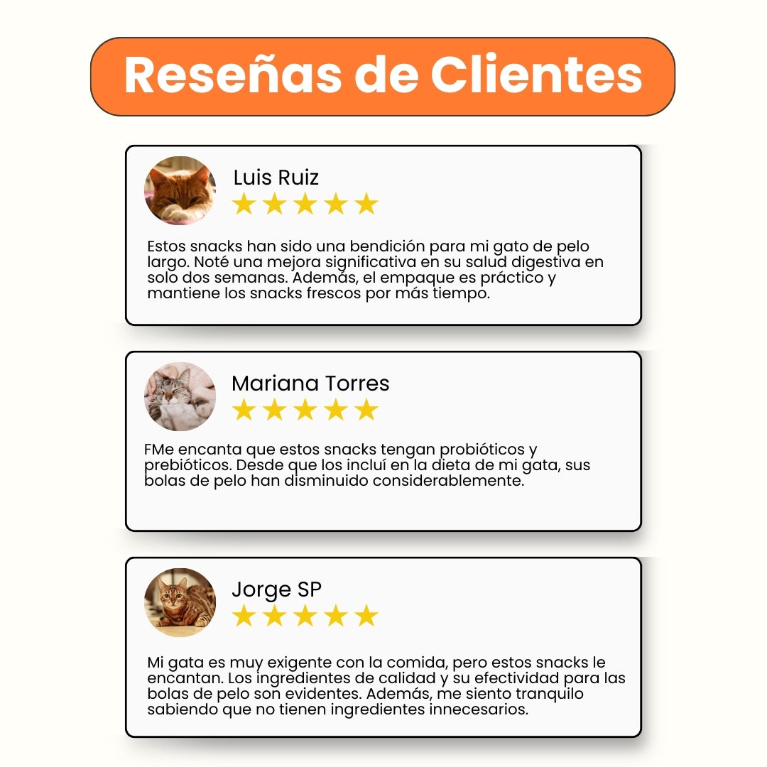 Snacks Nuggets Hairball Control para Gatos