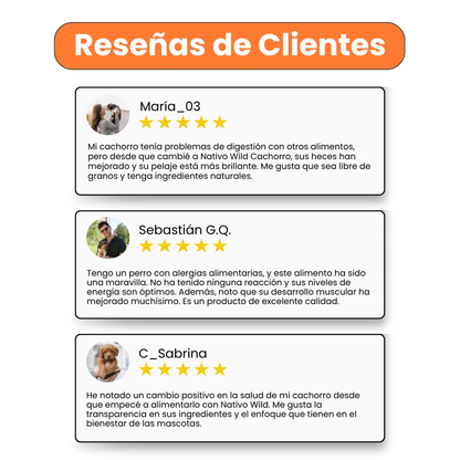 Alimento Seco Grain Free Nativo Wild Kanu Pet para Perro Cachorro