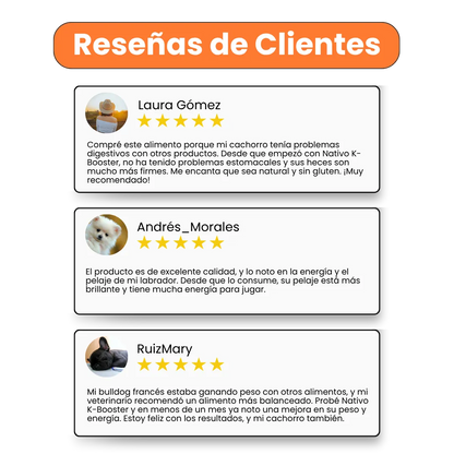 Alimento Seco Nativo K-Booster Pollo Cordero y Atún Kanu Pet para Perro Cachorro