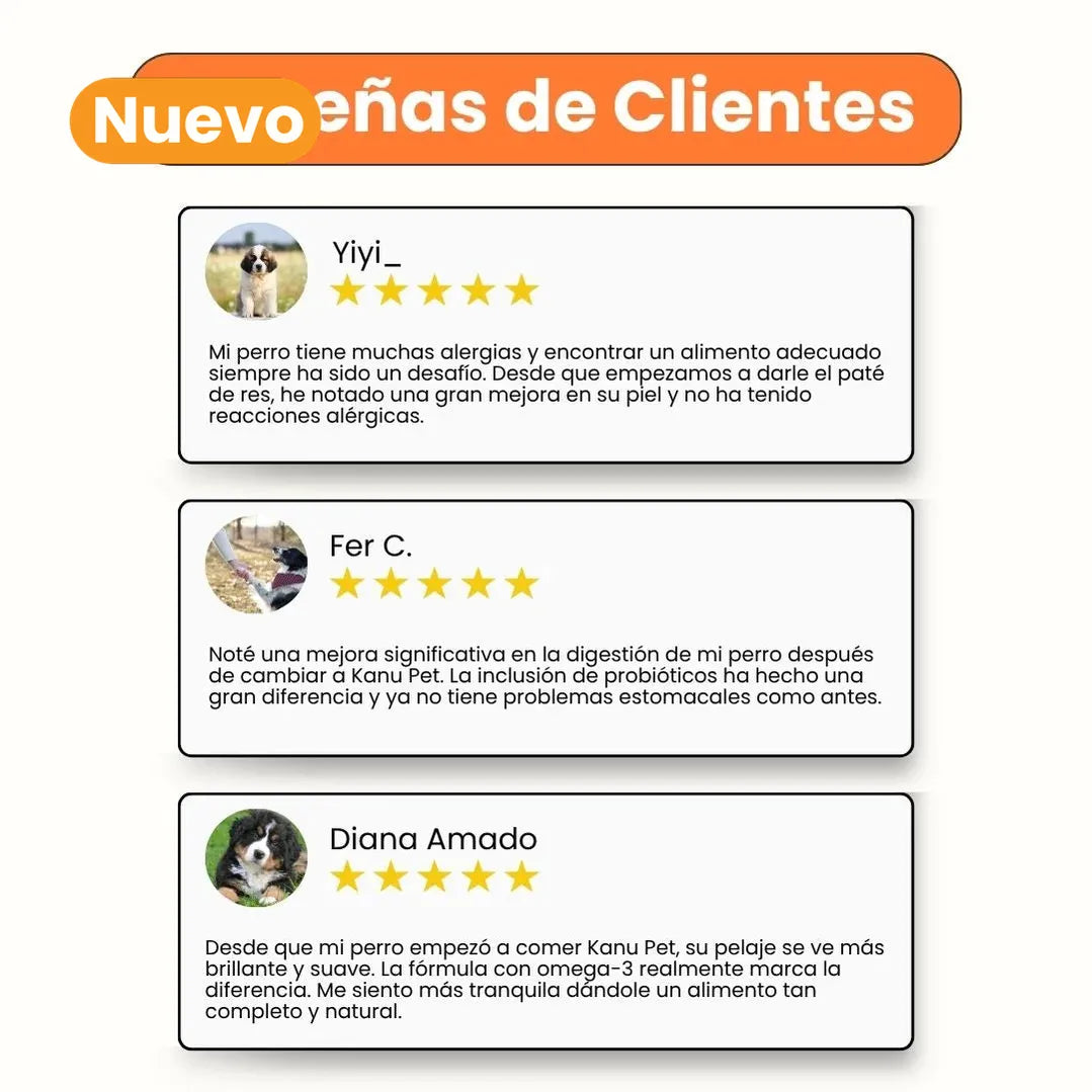 Alimento Húmedo Paté de Res Kanu Pet para Perros
