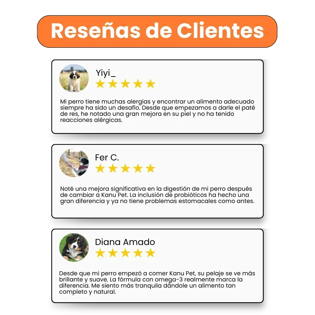 Alimento Húmedo Paté de Res Kanu Pet para Perros