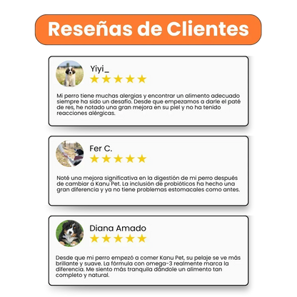 Alimento Húmedo Paté de Res Kanu Pet para Perros