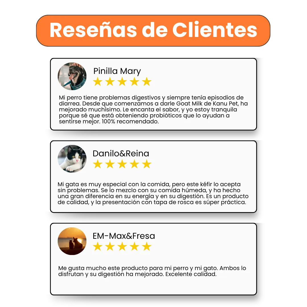 Kéfir Leche De Cabra Natural Kanu Pet Para Perro y Gato Bolsa