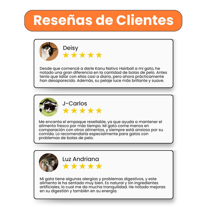 Alimento Seco Nativo HairBall Kanu Pet para Gato Adulto