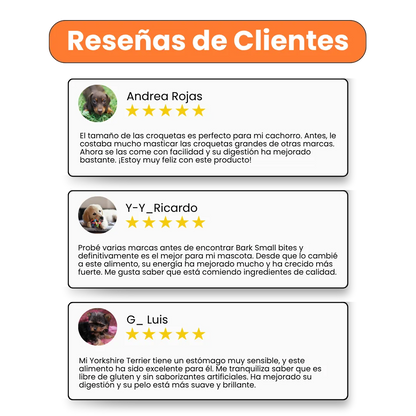 Alimento seco Bark Small Bites Pollo Kanu Pet para Perros Cachorros Razas Pequeñas