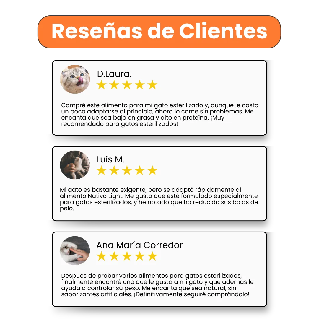 Alimento Seco Nativo Light Pollo/Pescado Kanu Pet para Gato Castrado