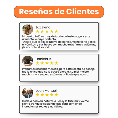 Alimento Húmedo Nativo Chef’s Recipe Conejo Kanu Pet para Perros