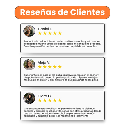 Toallitas Húmedas Corporales Kanu Pet para Perro y Gato
