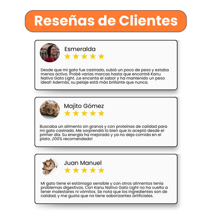 Alimento Seco Nativo Light ConejoPavo Kanu Pet para Gato Castrado