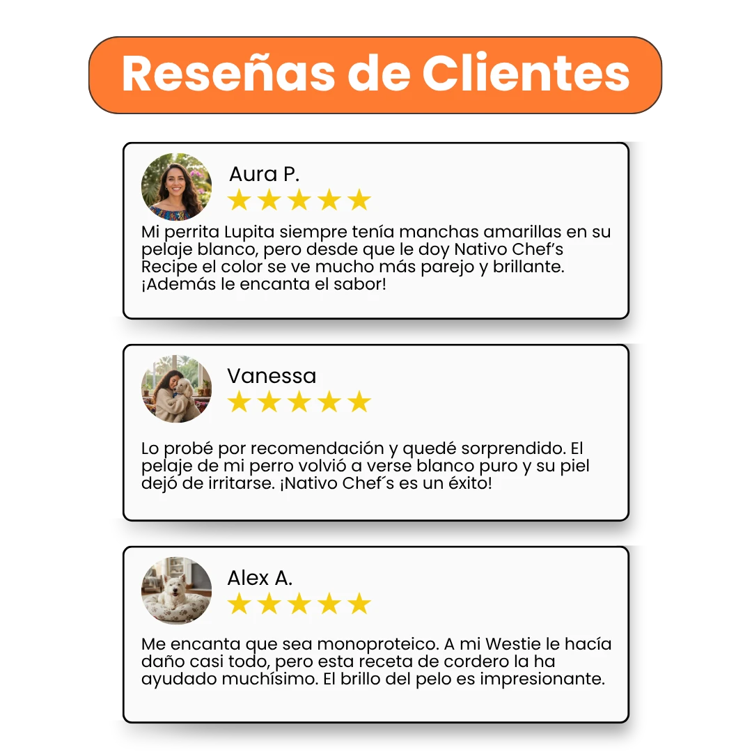 Alimento Húmedo Nativo Chef’s Recipe Pelo Blanco Kanu Pet para Perros