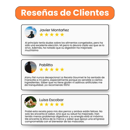 Alimento Congelado Nativo Fresh sabor a Pollo y Lentejas Kanu Pet para Perros. 100% Comida Real