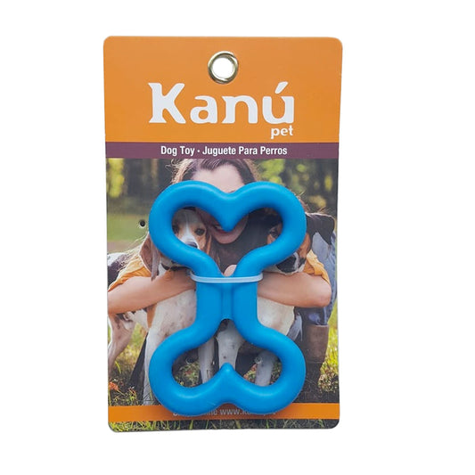 Juguete Hueso de Rubber Azul Kanu Pet para perro