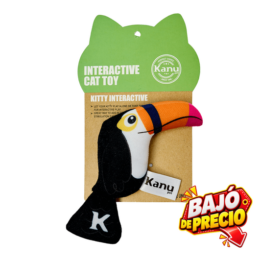 Juguete de Peluche Tucán con Catnip Kanu Pet para Gato