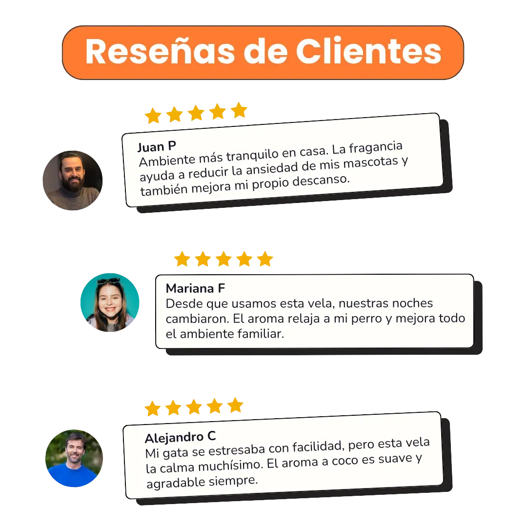 Vela Good Mood Pet para Perros aroma Coconut