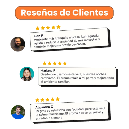 Vela Good Mood Pet para Perros aroma Coconut