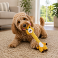 Juguete de Peluche Jirafa con Cuello Crujiente Kanu Pet para Perros