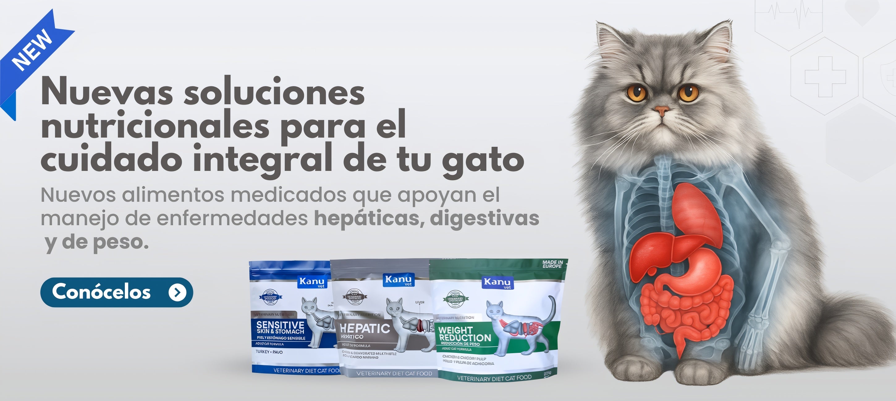 banner desktop alimentos medicados para gato kanu vet