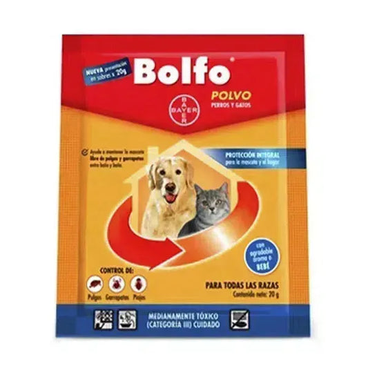 Antipulgas Bolfo polvo x 20 gr para perro