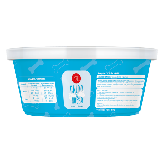 Snack Caldo de Hueso Pixie para perros y gatos