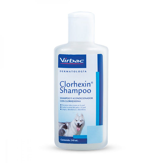 Clorhexin shampoo x 240 ml para todas