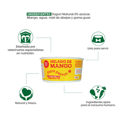 Snack Helado de Mango Pixie para perros