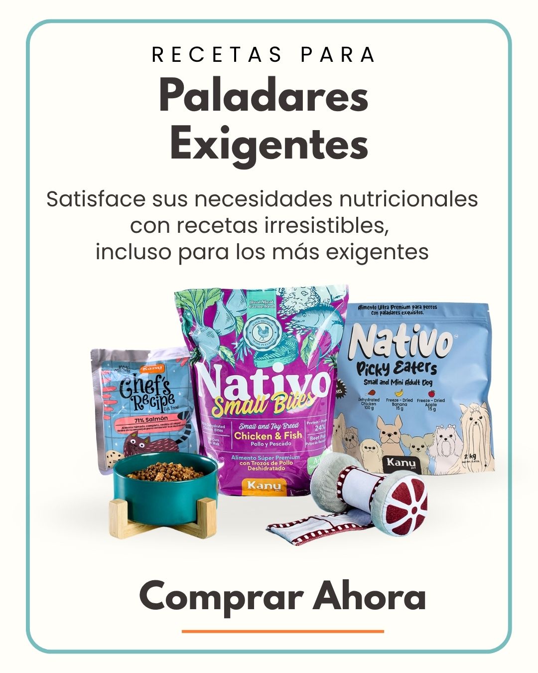 Recetas Kanu pet paladares exigente - mascotas