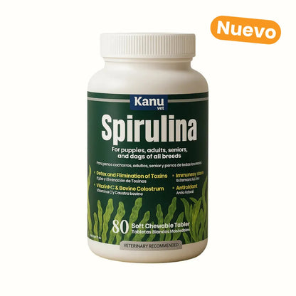 suplemento de spirulina para perros adultos y cachorros