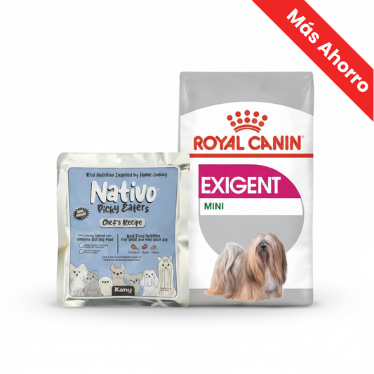 Paquete Royal Canin Mini Exigent + Nativo Chef’s Recipe Light Pollo Kanu Pet para Perros